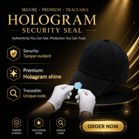 Étiquette de sécurité anti-contrefaçon VOID avec hologramme pour casquettes et vêtements, badge anti-contrefaçon