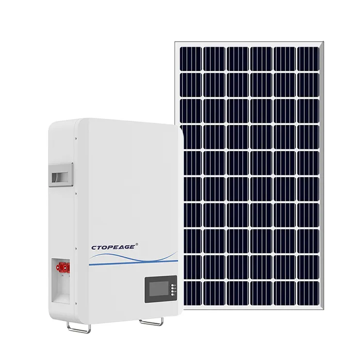 Batterie murale Lifepo4 de 3584Wh avec système de stockage d'énergie solaire BMS Système de stockage d'énergie solaire domestique hybride