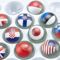 Meilleur prix perles de verre en cristal de haute qualité perles de cristal de couleur ronde verre