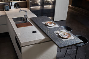 OPPEIN – armoire de cuisine professionnelle, gris brillant, garde-manger moderne, <span class=keywords><strong>placard</strong></span> Design pour Villa - Product Image 2