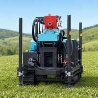 Foreuse hydraulique portative diesel SM300 pour puits d'eau, machine de forage de puits de 300 m