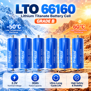 แบตเตอรี่ลิเธียมไททาเนต Yinlong LTO 66160 ขนาด <span class=keywords><strong>2</strong></span>.3V 30Ah/35ah/40ah/45ah เกรด B ช่วงอุณหภูมิกว้าง รองรับการชาร์จเร็ว - Product Image 1
