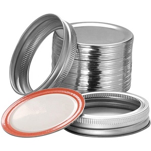 70mm 86mm Altın <span class=keywords><strong>Mason</strong></span> Konserve Kavanoz Kapakları ve Bantları Silikon Halkalı <span class=keywords><strong>Mason</strong></span> Metal Kapak - Product Image 1