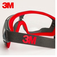 Gafas de Seguridad 3M GA501 con Lentes Transparentes, Revestimiento Antivaho, Protección Contra Salpicaduras de Polvo y Líquidos, Gafas de Policarbonato para Cuartos Limpios