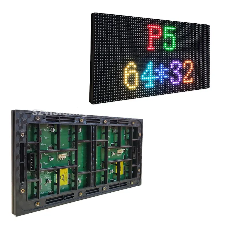 2020 driver rgb 64*32 pixel full color p5 outdoor led display screen module