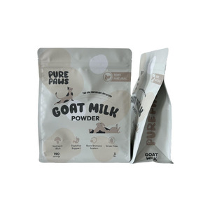 Hot Sale Custom Logo 1lb 2lb Aluminium Flat Bottom Side Gusset Plastic <strong>Pouch</strong> <strong>Milk</strong> Protein Powder Regular Zipper Packaging Bag - Product Image 1