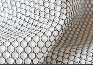 Tela de Malla Hexagonal con Textura de Líneas 3D, Tejido Tricot Creativo de Poliéster, Impermeable, Ignífugo y Resistente a Desgarros para Sofás - Product Image 4