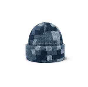 Winter Outfit Pure <strong>Wool</strong> Embroidered Luxury Damier Hats New with Tags Original Warm Snow Ski Damoflage <strong>Beanie</strong> Knit Grey <strong>Beanie</strong> - Product Image 5