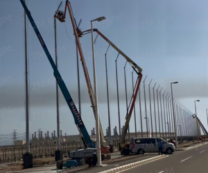 Système de détection anti-drone intégré pour aéroports du Moyen-Orient, avec poteau de 30 mètres galvanisé à chaud Q355 - Product Image 6