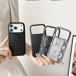 เคสโทรศัพท์มือถือลายเสือดาวสุดหรู ผิวสัมผัสหนังงู PU ป้องกันแรงกระแทก สำหรับ iPhone 17 Pro Max - Product Image 5