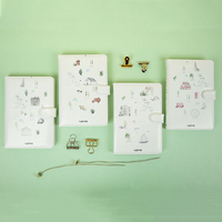 Portable Bloc-Notes Fraîches manuel en couleur livre illustration intérieur carnet Papeterie Main Livre