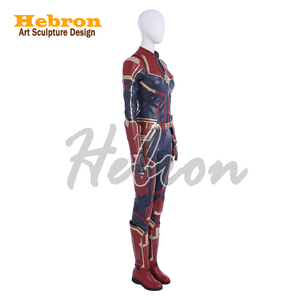 Customized <strong>Captain</strong> <strong>Marvel</strong> Halloween Tv Movie Adult Cosplay <strong>Costume</strong> Suits For Event Performance - Product Image 2