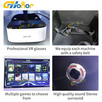 Machine de réalité virtuelle, jeu vidéo, réalité incroyable, vente flash, simulateur de jeu de chaise VR à 2 places pour centre commercial