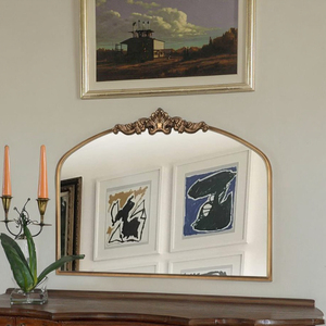 Antique Baroque Kim Loại Lớn đóng khung tường Gương phòng khách trang trí gương Đối với trang chủ - Product Image 1