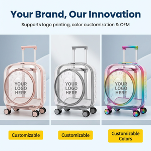 Tas Troli Hewan Peliharaan Transparan Ringan untuk Luar Ruangan, Model Kapsul Luar Angkasa, Bernapas, untuk Membawa Kucing dan Anjing - Product Image 6