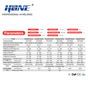Soudeuse <span class=keywords><strong>TIG</strong></span> <span class=keywords><strong>AC</strong></span> DC professionnelle de haute qualité HONE TIG315P avec impulsions HF, multifonctions, pour soudage <span class=keywords><strong>TIG</strong></span> <span class=keywords><strong>AC</strong></span> DC aluminium. - Product Image 3