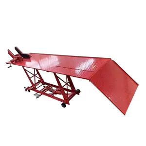 China OEM Factory Hydraulic Motorcycle Lifting Table With L Shaped Clamp