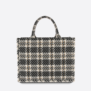 High Quality Classic Geometric Open Elegant Everyday <b>Tote</b> <b>Bag</b> with Hand-Length Handle RPET Fabric Eco-Friendly Cosmetic <b>Bag</b> - Product Image 1