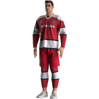 Genouillères légères personnalisées pour la gym des hommes Offre Spéciale Personnalisez le logo Sport Lacrosse Crew Chaussettes de hockey sublimées roses personnalisées