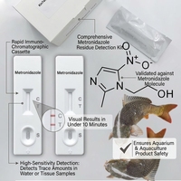 Tira Reactiva de Metronidazol para Detección Rápida de Residuos de Metronidazol en Mariscos, Acuicultura, Fábricas e Inspección de Laboratorios, CE/ISO/ROHS