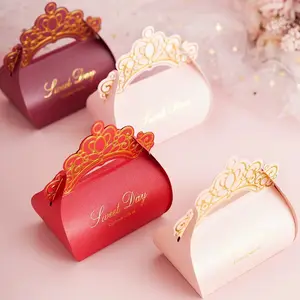 Nouvelle boîte à bonbons couronne de chocolat cadeaux de faveur de fête de mariage boîte à bonbons couronne