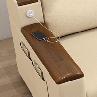 Canapé d'angle convertible en tissu avec rangement, design moderne, idéal pour appartement et salon - Fabrication CY