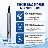 Analyseur COD UV DH310, testeur de qualité de l'eau pour la surveillance des sources de pollution et du traitement des eaux usées