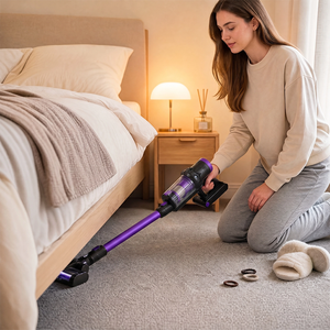 <span class=keywords><strong>Aspirateur</strong></span> sans fil <span class=keywords><strong>mural</strong></span> 120W 12kPa avec moteur à balais, batterie 3600mAh, autonomie 45min, balai serpillière 2-en-1 pour usage domestique et commercial - Product Image 1
