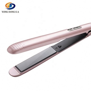 Peine de hierro plano <span class=keywords><strong>para</strong></span> mujer, la <span class=keywords><strong>mejor</strong></span> máquina alisadora de cabello de oro rosa, máquina alisadora de pelo iónica profesional - Product Image 1