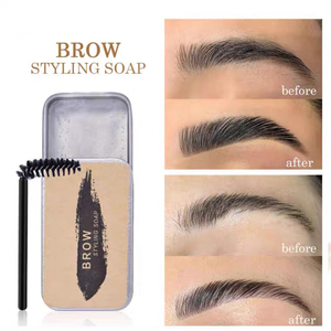 Kit de <span class=keywords><strong>Savon</strong></span> Coiffant pour <span class=keywords><strong>Sourcils</strong></span> Professionnel Imperméable avec Brosse Double Embout, Format Voyage Portable pour Maquillage Quotidien - Product Image 5