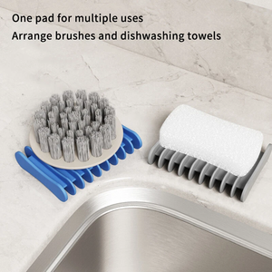 Home Decor Silicone Soap Dish Holder <b>Tray</b> Saver Drainer for Kitchen <b>Shower</b> Bathroom - Product Image 6