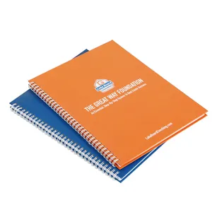 Factory Custom Printed Notebook Hard Cover Loose-leaf Journal Spiral Planner Printing