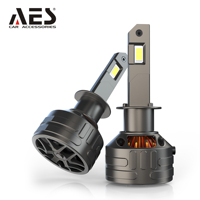 AES Car Play and Plug Led Phares 100W 6000K T1 PRO-H4 H1 H7 H119005 9006 Led Ampoule Remplacer Original Car Xenon Lamp
