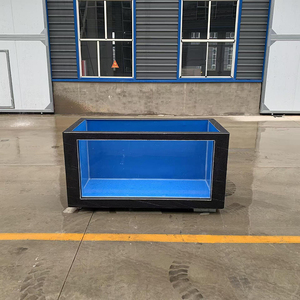 Outdoor Indoor 300 Gallon Fish <strong>Pond</strong> Giant Fiberglass Aquarium Tank for Koi Ornamental Fish UV Resistant