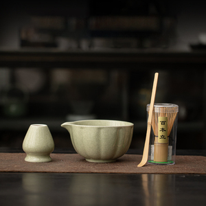 Matcha thiết lập thiết kế mới hiện đại gốm Matcha Trà Bát làm quà tặng kit công cụ biểu tượng tùy chỉnh bán buôn tre Matcha Tea Whisk Set - Product Image 5