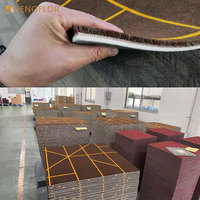 Dalles de moquette Axminster commerciales RENOFLOR, 100% nylon ignifuge, taille personnalisée 100x100, dalles de moquette pour bureau et hôtel