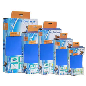 Cama para mascotas de gel refrescante de verano resistente al agua, diseño de ondas de agua plegable grande, alfombrilla de hielo de refrigeración fácil de lavar para gatos y perros - Product Image 1