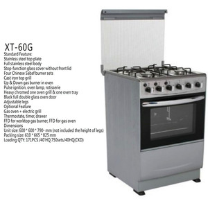 Gas <b>Stove</b> With Oven 4 Burners Freestanding Oven With Gas Home Appliance 60 Freestanding Gas Oven - Product Image 2