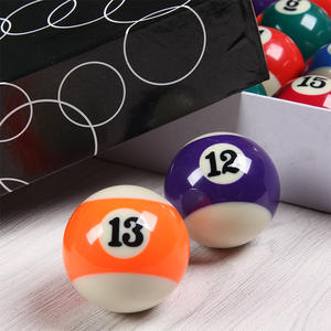 Ensemble de boules de billard de taille réglementaire de 2 à 1/4 pouces complet 16 boules ensemble de boules de billard en résine de style américain accessoires de table de billard - Product Image 2