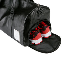 مخصص عالية الجودة تنقش حقيقية ملابس من الجلد السفر السفر واق من المطر أكياس Holdalls بين عشية وضحاها للبنين الرجال النساء خمر - Product Image 3