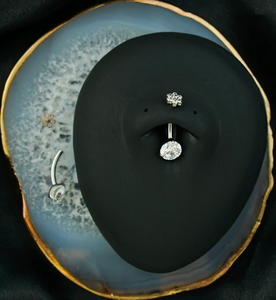 कमल थोक G23 टाइटेनियम पेट बटन छल्ले वाले गहने महिलाओं और पुरुषों के लिए जिरकॉन रत्न रत्न - Product Image 5