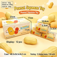 Jouet à presser anti-stress en forme d'aliments simulés, à remontée lente, Kawaii, Pudding, Maïs, Cacahuète, en TPR, Cadeau, OEM, 14 ans et plus