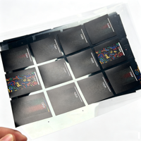 Film de diffusion, superposition graphique, plaque signalétique en plastique, étiquette adhésive, autocollant, étiquette d'emballage, feuille d'autocollants en plastique PET