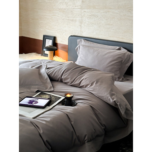 Autumn Winter Thickened 100 Count Long Staple Cotton Four Piece <b>Bedding</b> <b>Set</b> Minimalist Style Sheet <b>Set</b> Keep Warm - Product Image 1