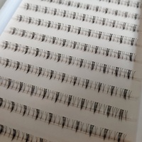 Cils en grappes personnalisés, vente en gros, bricolage, cils inférieurs synthétiques à bande transparente, grappes de cils inférieurs auto-adhésives pré-collées