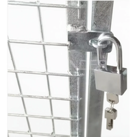 Casier en treillis métallique robuste en acier thermolaqué résistant à la rouille pour usage industriel, grand format, pour la sécurité des bureaux, des immeubles, des appartements et des écoles
