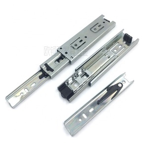 Corredera de Cajón de 3 Pliegues de 45 mm de Ancho con Rodamientos de Bolas, Cierre Silencioso y Suave para Muebles - Product Image 5