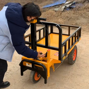 Carretilla Eléctrica de Plataforma Plana de Alta Calidad para Carga Pesada, Carretilla Eléctrica con Asiento, Maquinaria de Construcción - Product Image 5