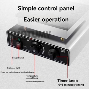 Máy Pancake điện, gian hàng thương mại, đồ ăn nhẹ, Máy ĐốT chiêng, Máy Làm Bánh quế - Product Image 6