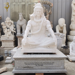 Estatua de mármol de Shiva <span class=keywords><strong>en</strong></span> meditación - Product Image 4